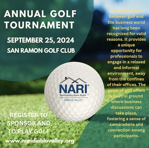 Garcia Plumbing and Home Restoration Proudly Sponsors the 2024 NARI Diablo Valley Golf Tournament